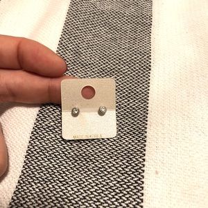 Reversible silver earrings